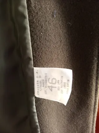 Abrigo de lana verde