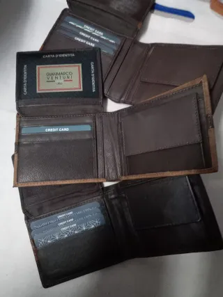 Set 3 Portafogli Uomo Pelle Gianmarco Venturi