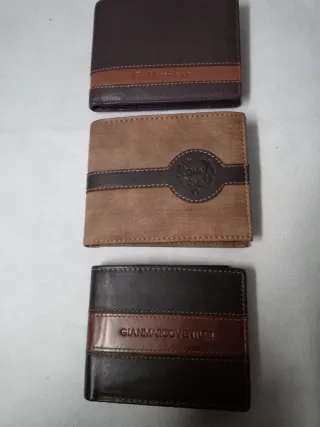 Set 3 Portafogli Uomo Pelle Gianmarco Venturi