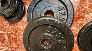 Lote Mancuernas y Discos de Pesas variado