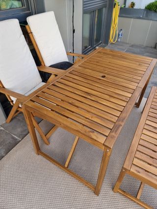 Conjunto mesa y banco NÄMMARÖ IKEA