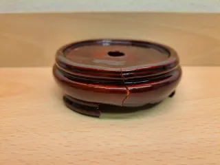 Vaso cinese Royal Satsuma con coperchio e base