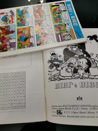 Lotto 2 Quaderni Bibi e Bibo Vintage Nuovi 1971