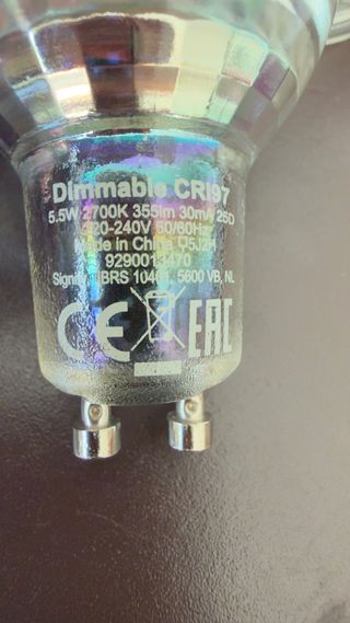 2 Lâmpadas LED GU10 Philips Dimmable