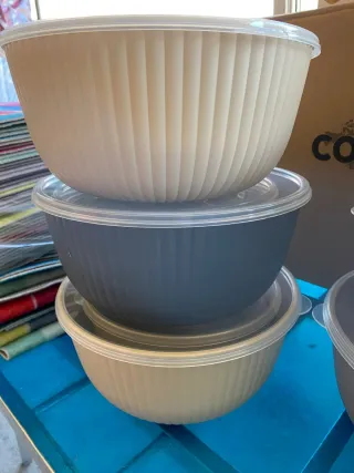 Set 3 ciotole ISABELLA con coperchio