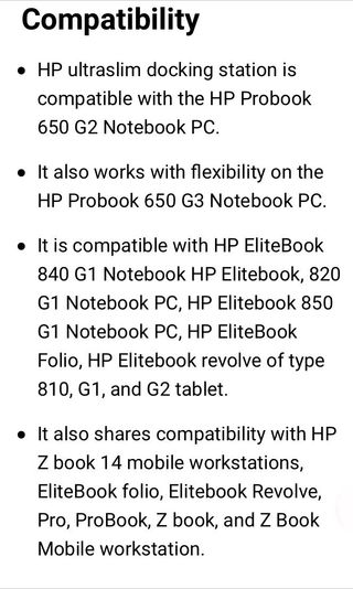 Dockstation HP UltraSlim