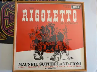 Portadas de discos de vinilo Decca enmarcados