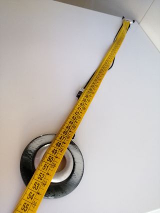 Collana donna cerchio nero/argento