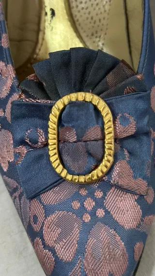 Traje de Fallera azul y rosa completo