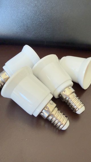 Conjunto 4 Adaptadores Lâmpadas E27 para E14