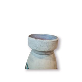 Jarra Cerâmica Pintada à Mão - Cena Tradicional