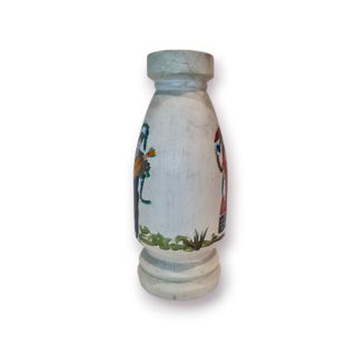 Jarra Cerâmica Pintada à Mão - Cena Tradicional