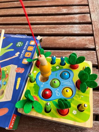Juego pesca Montessori madera