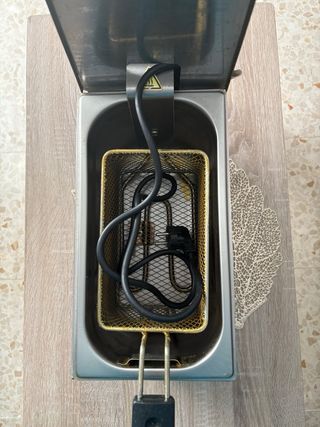 Freidora industrial de  aceite de 6 litros.