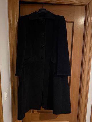 Abrigo Lana Negro Burberry