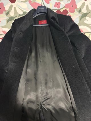 Abrigo Lana Negro Burberry