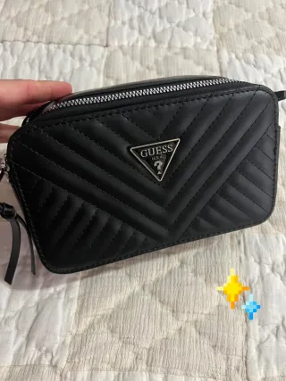 Bolso de hombro Misako negro y gris