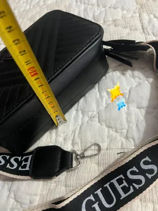 Bolso de hombro Misako negro y gris