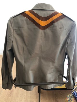Chaqueta Miu Miu verde militar