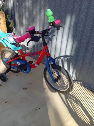 Bicicleta Infantil 14 Roja y Azul