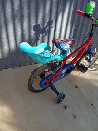 Bicicleta Infantil 14 Roja y Azul