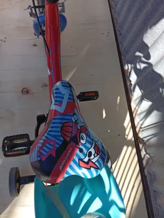 Bicicleta Infantil 14 Roja y Azul