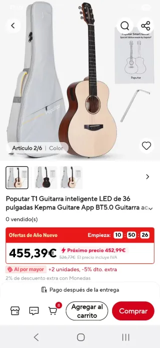 Guitarra Acústica inteligente Popular