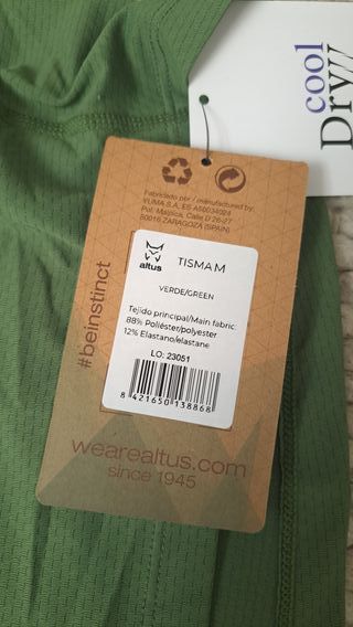 Camiseta Altus verde talla M