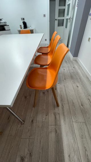 8 Sillas Nórdicas Madera Haya