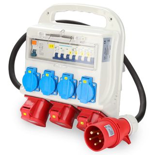 Distribuidor pared 2xCEE 400V/16A + 4x230V