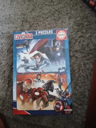 Puzzles Capitán América Civil War 2x100 piezas