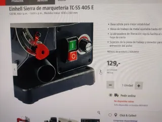 Sierra de marquetería Einhell TC-SS 405 E