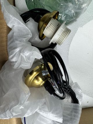 Lote de 3 lámparas verdes