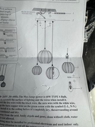 Lote de 3 lámparas verdes