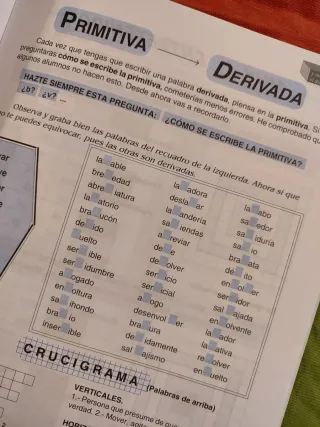 Libro de texto lengua: Mis Juguetes, Las Palabras