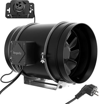 Extractor 200mm 1413m3/h con Regulador