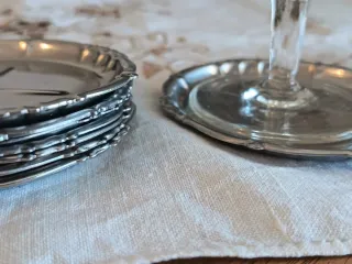 10 Sottobicchieri Acciaio Inox