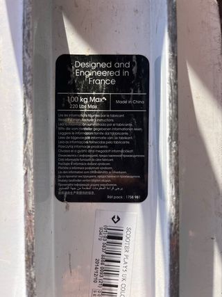 Patinete Decathlon blanco