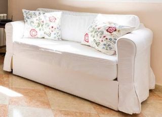 Sofá Cama Blanco con Almacenaje