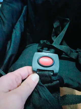 Trona portátil negra