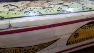 Estuche artesanal indio pintado