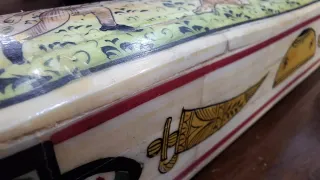 Estuche artesanal indio pintado