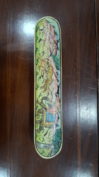 Estuche artesanal indio pintado