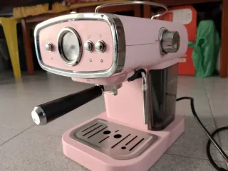 Cafetera Espresso Retro Silvercrest Rosa vintage