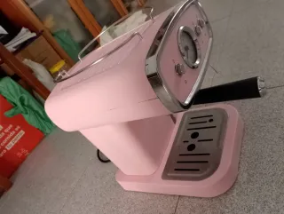 Cafetera Espresso Retro Silvercrest Rosa vintage