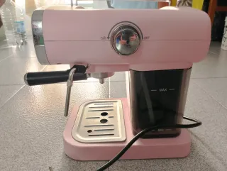 Cafetera Espresso Retro Silvercrest Rosa vintage