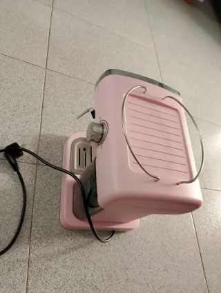 Cafetera Espresso Retro Silvercrest Rosa vintage