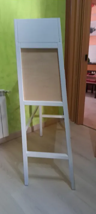 Escritorio Buró Plegable Blanco y Haya