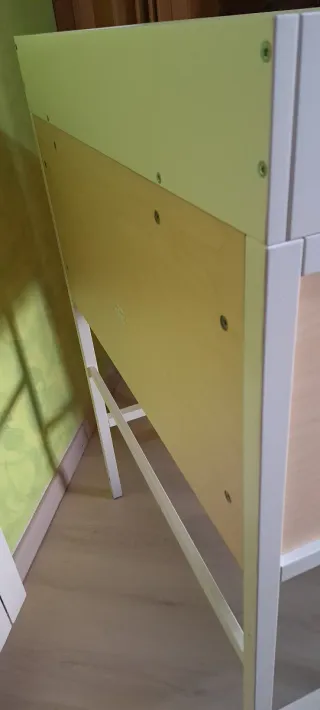 Escritorio Buró Plegable Blanco y Haya