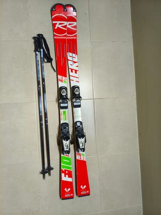 Conjunto esquí y palos niño